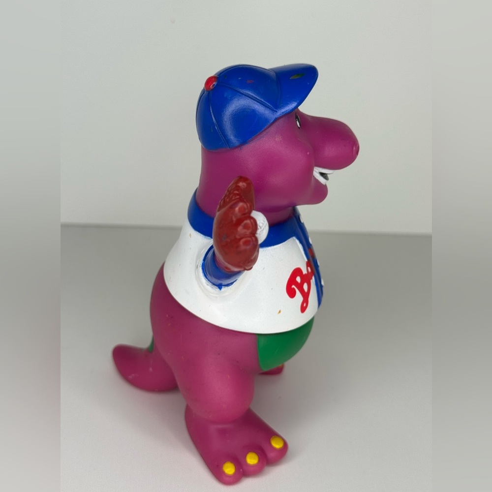 Vintage Barney 1993 "Fun Time Baseball Barney" figure - Picture 5 of 7